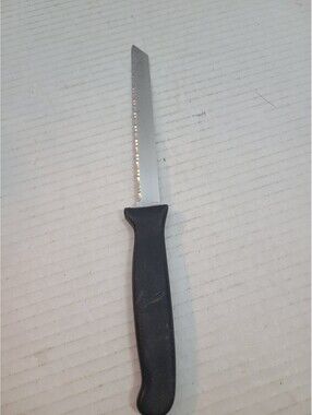 Vintage Tomato Utility Knife Stainless Steel Black Handle 9.5"